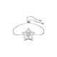 Pulseira Swarovski Stella, Combinação de Lapidações, Estrela, Branca, Lacado a Ródio