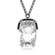 Pingente Swarovski Harmonia, Cristal de Grandes Dimensões, Branco, Acabamento de Combinação de Metais