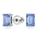 Conjunto Swarovski Millenia, Lapidação Octogonal, Azul, Lacado a Ródio