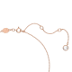 Colar Swarovski Stella, Combinação de Lapidações, Estrela, Branco, Lacado a Rosa Dourado