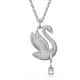 Colar Swarovski Iconic Swan, Cisne, Grande, Branco, Lacado a Ródio