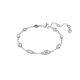 Pulseira Swarovski Mesmera, Combinação de Lapidações, Design Disperso, Branca, Lacado a Ródio