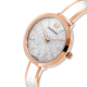 Relógio Swarovski Crystalline Delight, Branco, Acabamento em Rosa Dourado