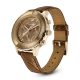 Relógio Swarovski Octea Lux Chrono, Fabrico Suiço, Pulseira , Castanho, Acabamento em Dourado
