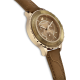 Relógio Swarovski Octea Lux Chrono, Fabrico Suiço, Pulseira , Castanho, Acabamento em Dourado