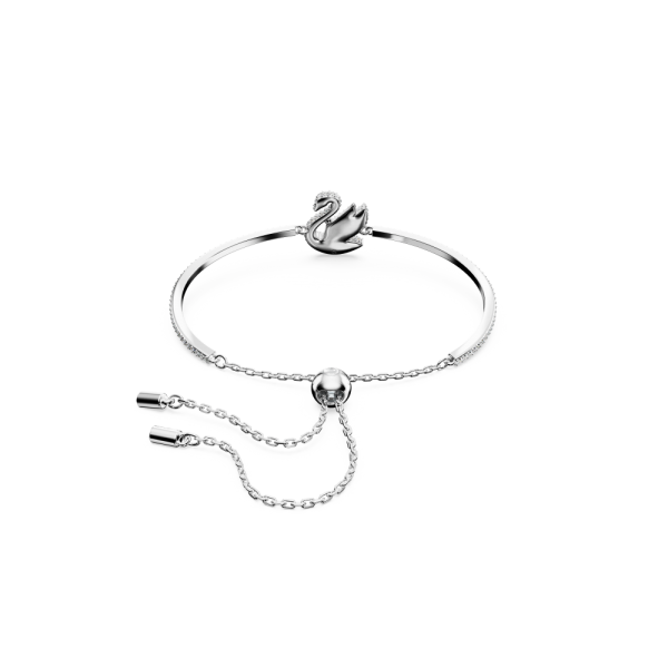 Bracelete Swarovski Iconic Swan, Cisne, Branca, Lacado a Ródio