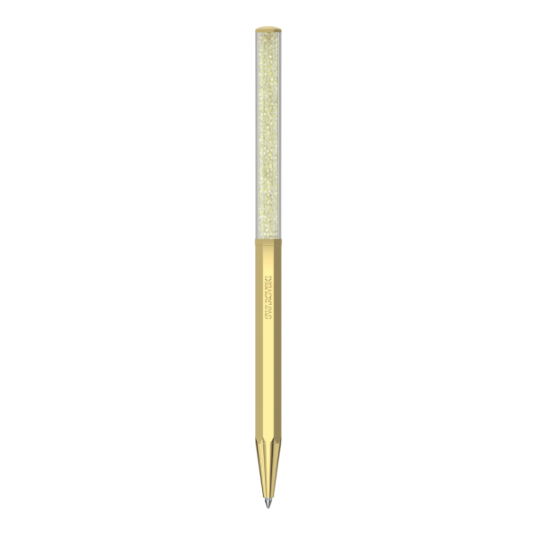 Esferográfica Swarovski Crystalline, Modelo Octagonal, Dourado, Lacado a Dourado