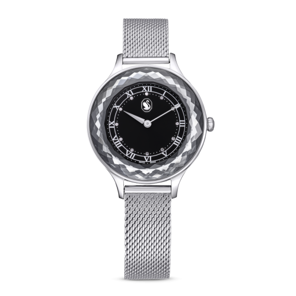 Relógio Swarovski Octea Nova, Fabrico Suiço, Pulseira de Metal, Preto, Aço Inoxidável 5650042