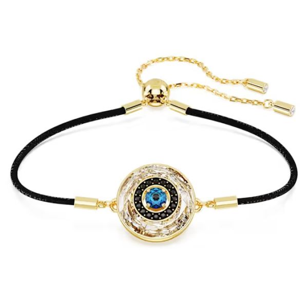 Pulseira Swarovski Symbolica Olho grego, Multicor, Lacado a dourado